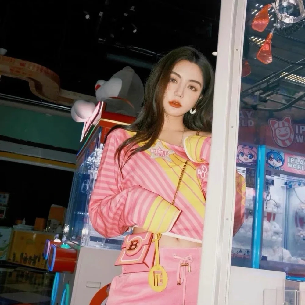 Authentic Balmain Pink and Yellow Long Sleeve Tee - Picture 8 of 8